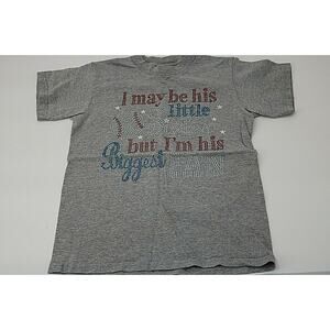 Tornado Activewear Girls Gray T-Shirt Short Sleeve Casual Summer Size Large